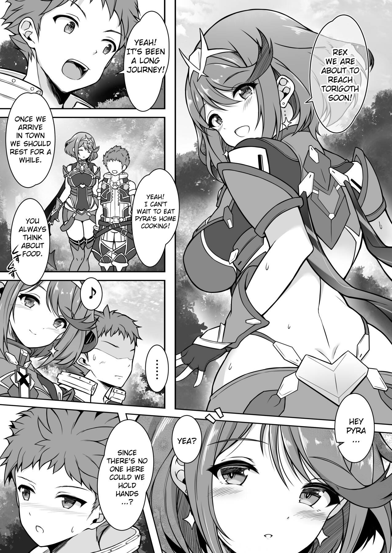 Hentai Manga Comic-A Book About Having Sex With Pyra All Day-Read-2